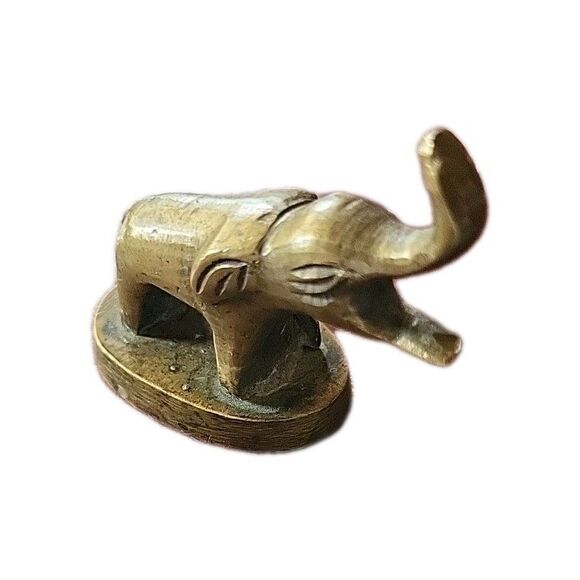 Small vintage brass elephant MCM 2" - Picture 1 of 8